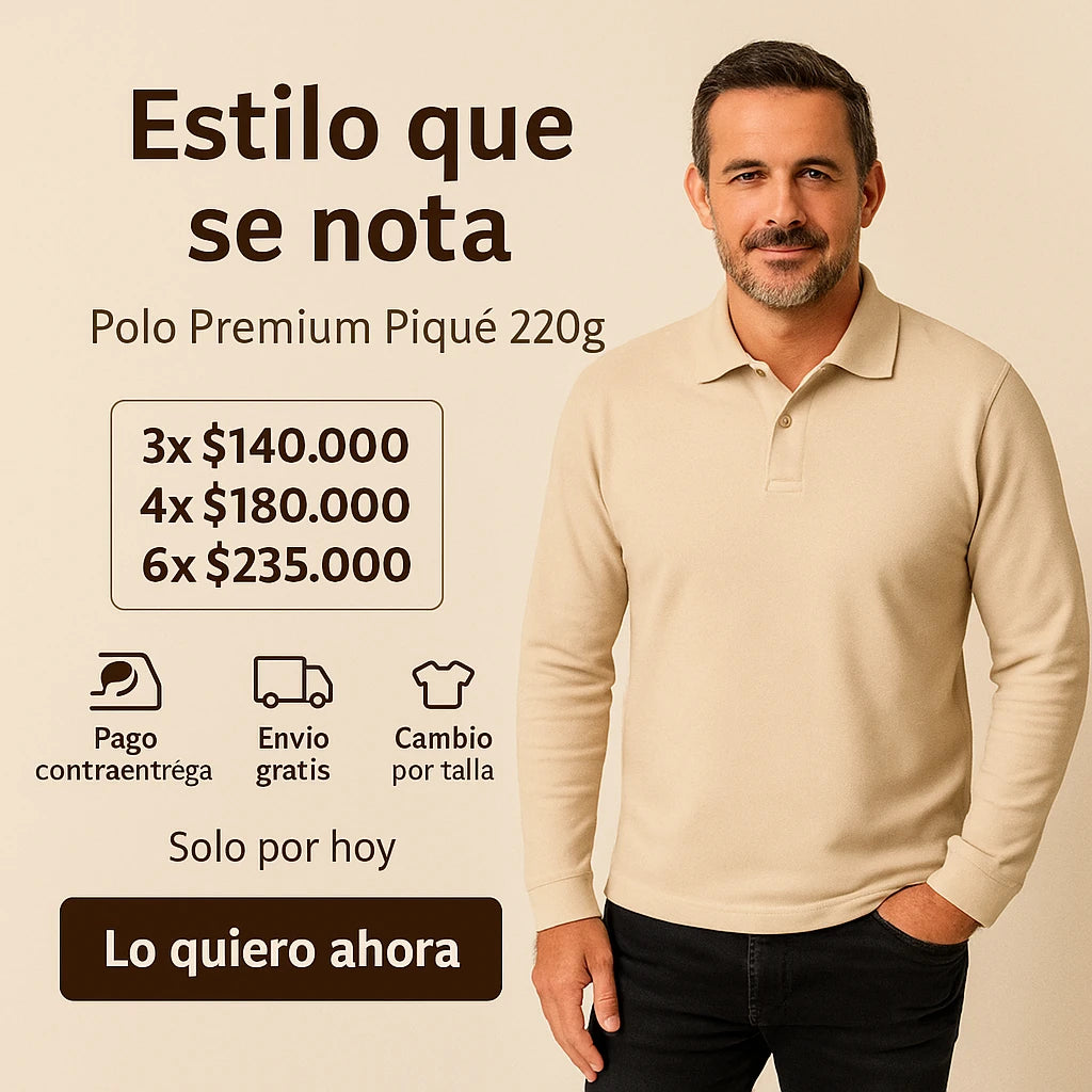 ✅POLO MANGA LARGA