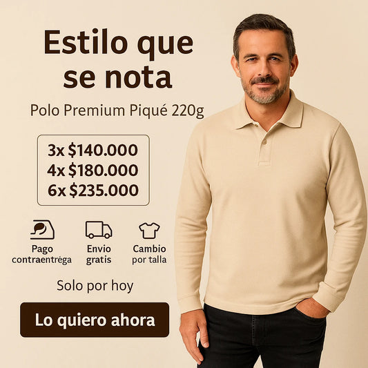 ✅POLO MANGA LARGA